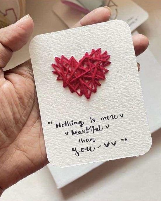 CUSTOMIZED MINI HEART CARDS